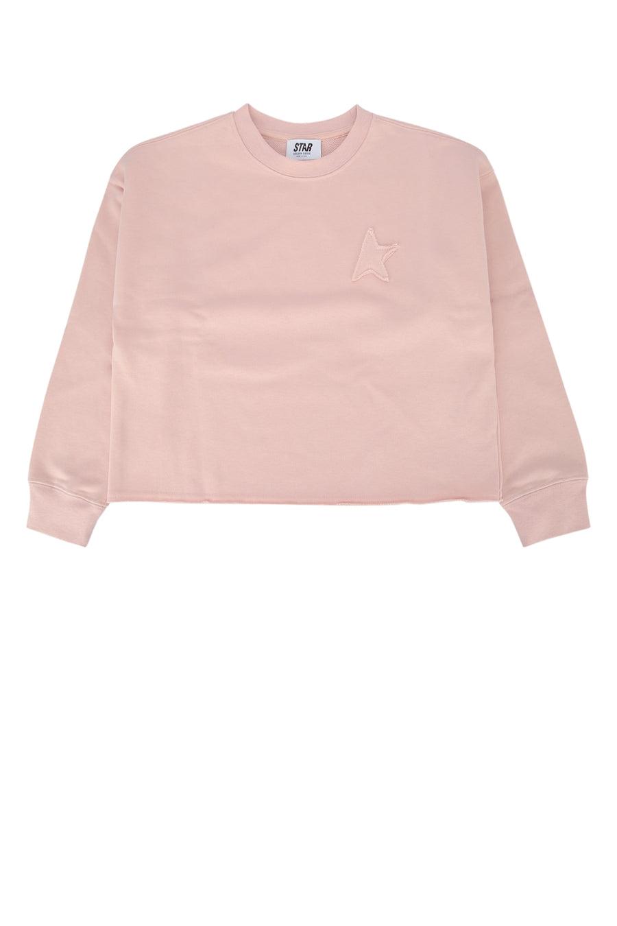 Star Girls Crewneck Crop Sepiarose Felpe