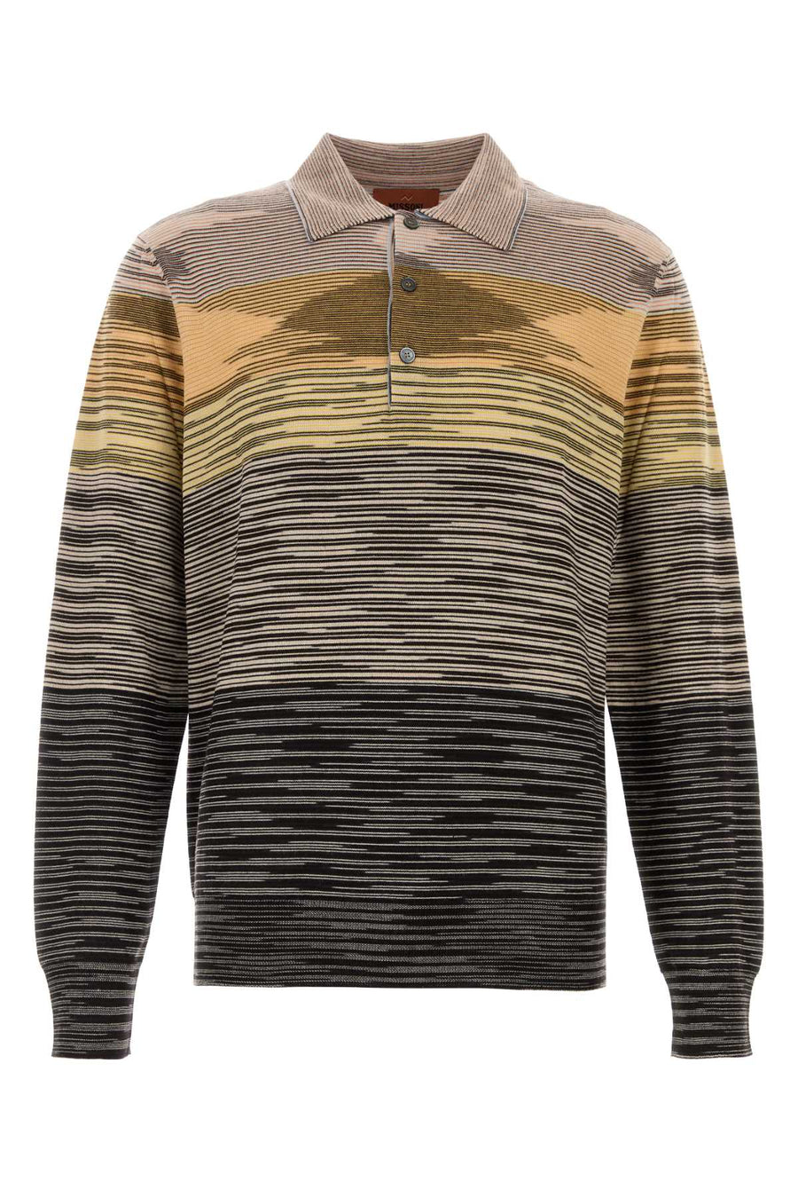 Missoni 100% Wool polo shirt in brown