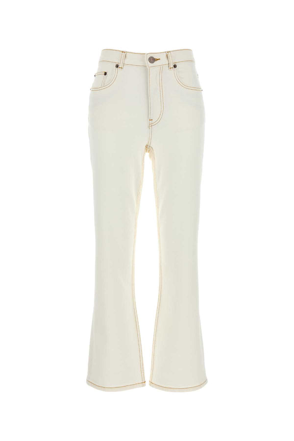 Tory Burch Jeans 98% Cotton jeans in ivory