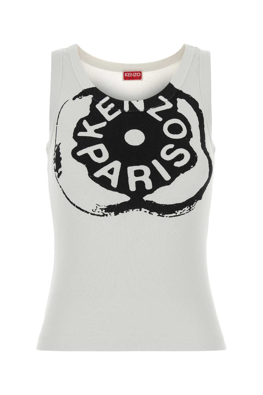 Kenzo Boke 96% Cotton tank top in white