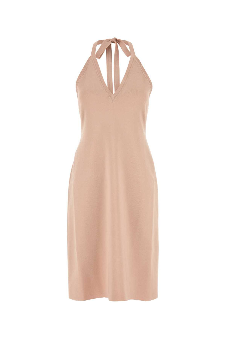 Ferragamo Collo 90% Viscose dress in pink
