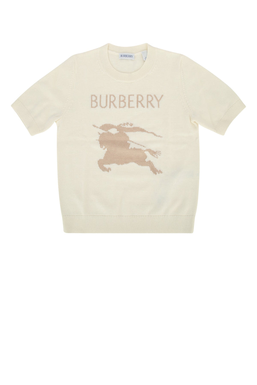 Burberry Jr Thea 60% Cotton sweater in beige