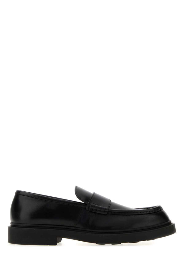 Jil Sander Exterior: 100% Calf; Interior: 100% Leather; Sole: Rubber loafer in black