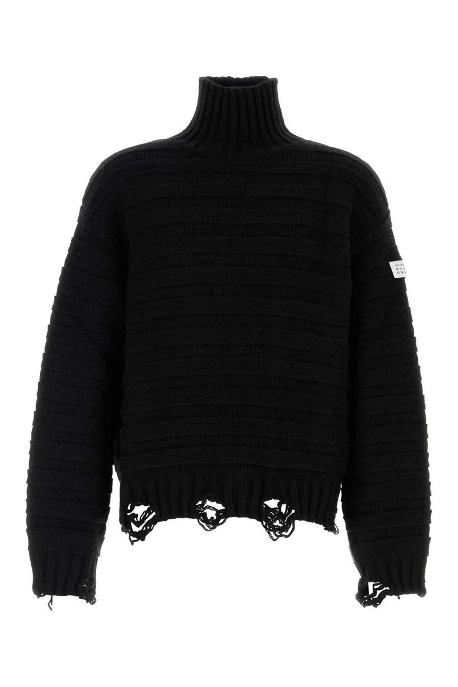 MM6 Maison Margiela 50% Acrylic sweater in black