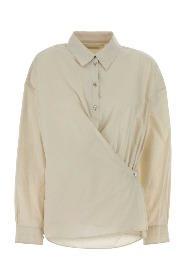 Lemaire 80% Cotton 20% Silk shirt in beige