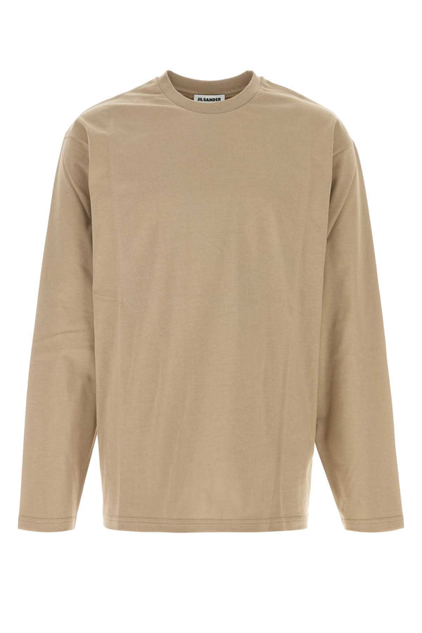 Jil Sander 100% Cotton t-shirt in beige