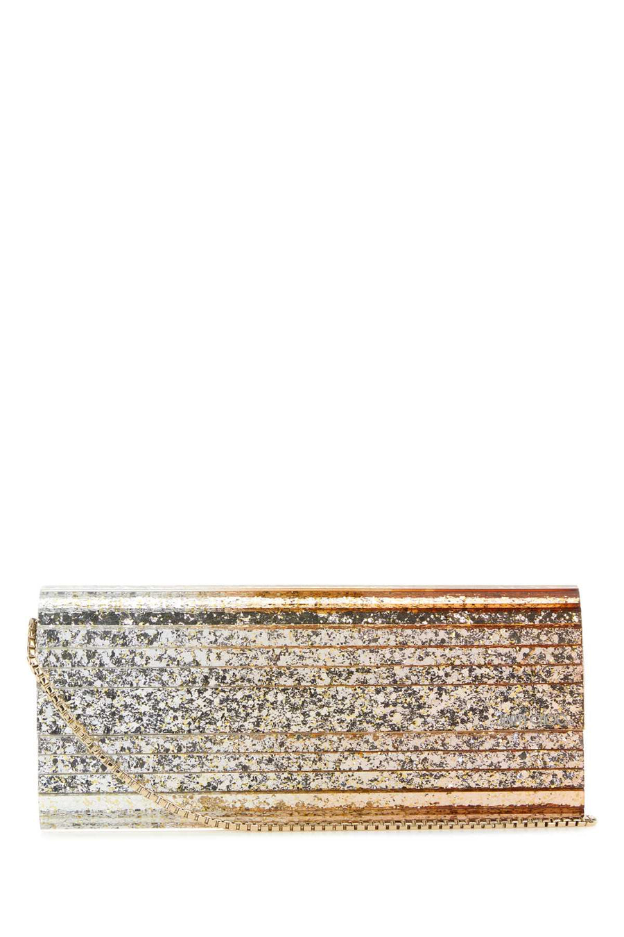 Jimmy Choo Exterior: 100% Acrylic clutch in multicolor