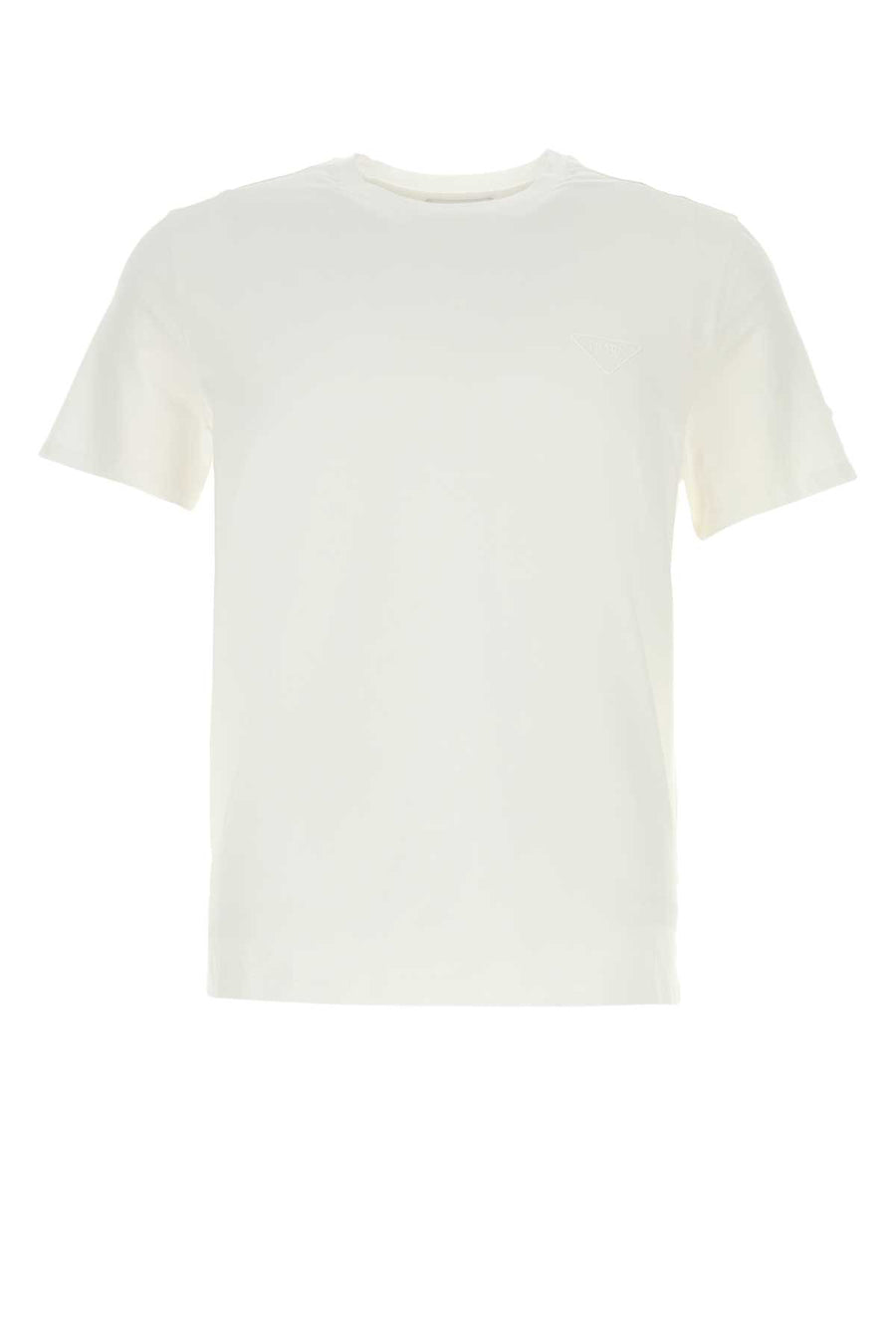 Prada 92% Cotton t-shirt in white