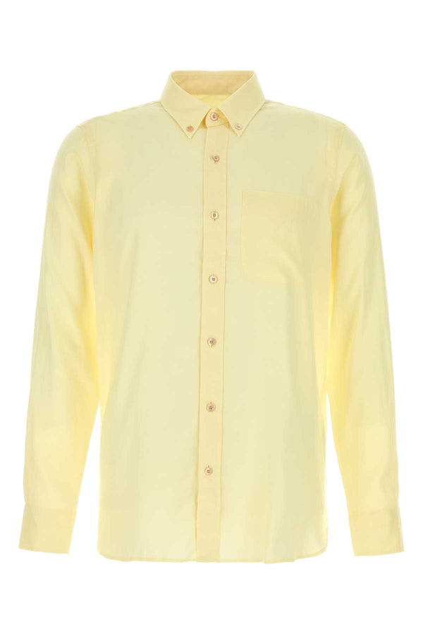 Tom Ford Fluid 100% Lyocell shirt in yellow