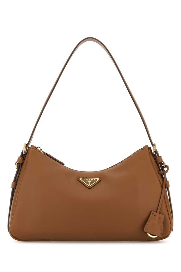 Prada 100% Vitello shoulder bag in brown