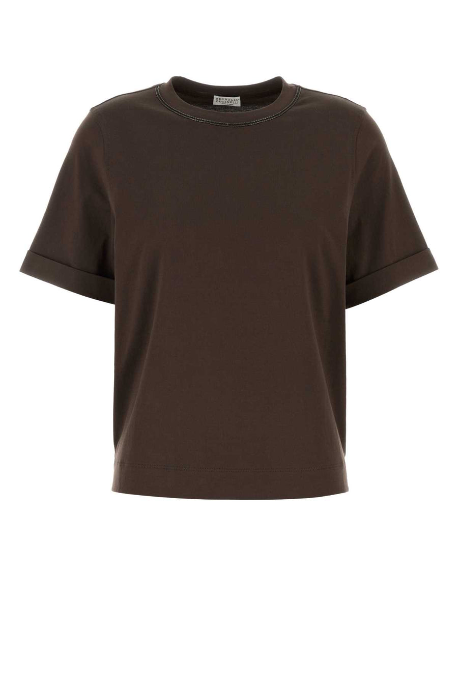 Brunello Cucinelli 100% Cotton t-shirt in brown