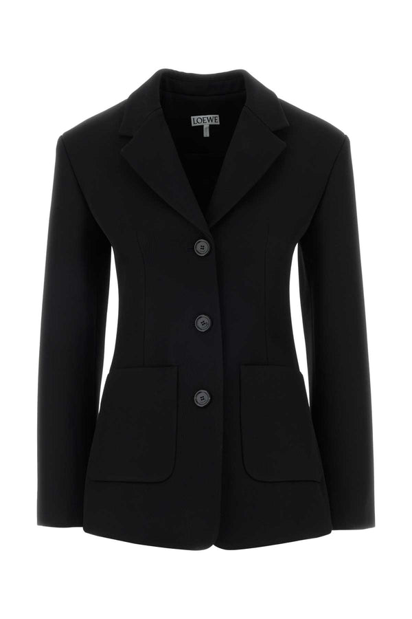 Loewe Exterior: 50% Wool blazer in black