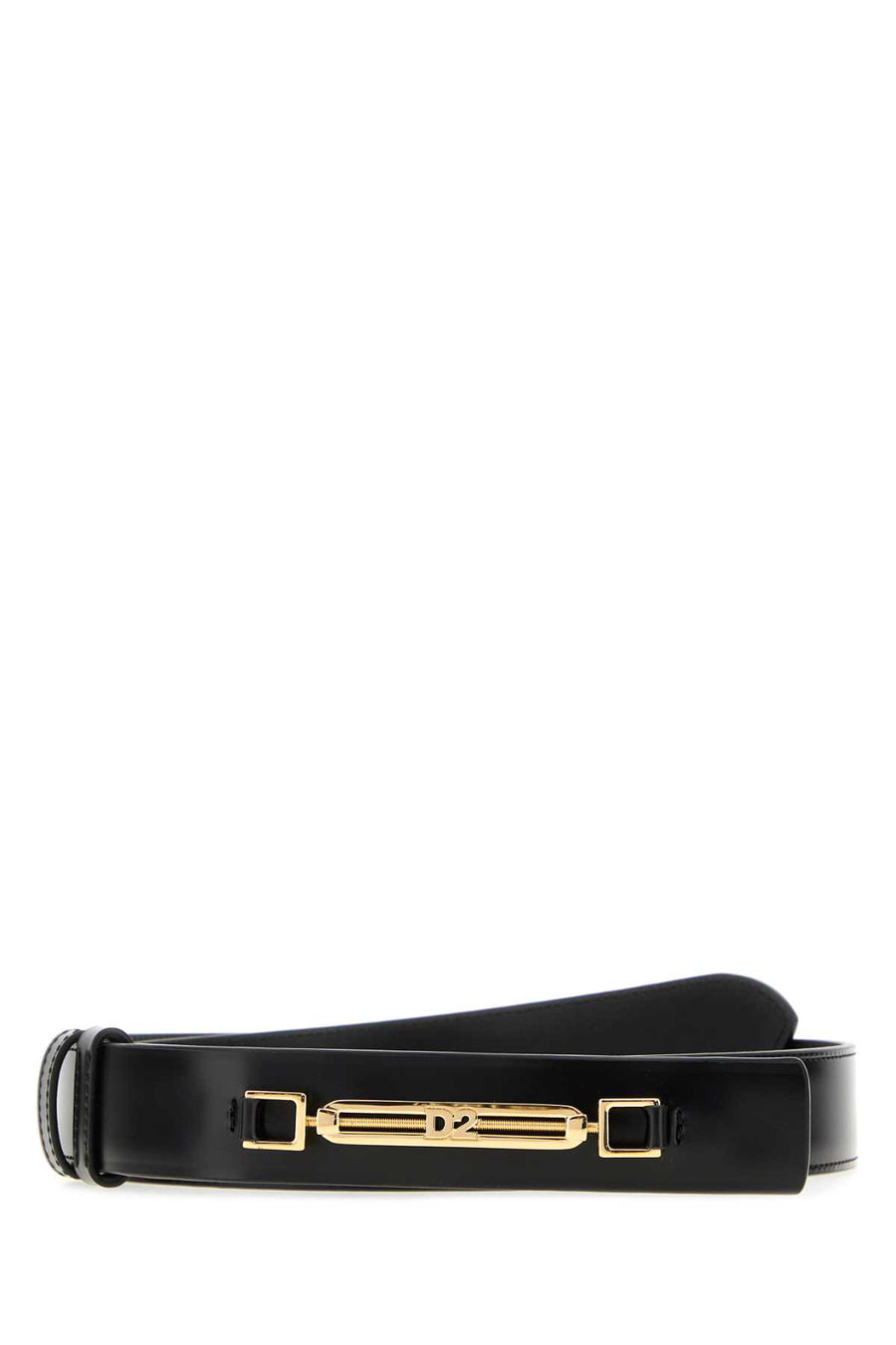 Black Leather Belt Nerochiaroro Cinture