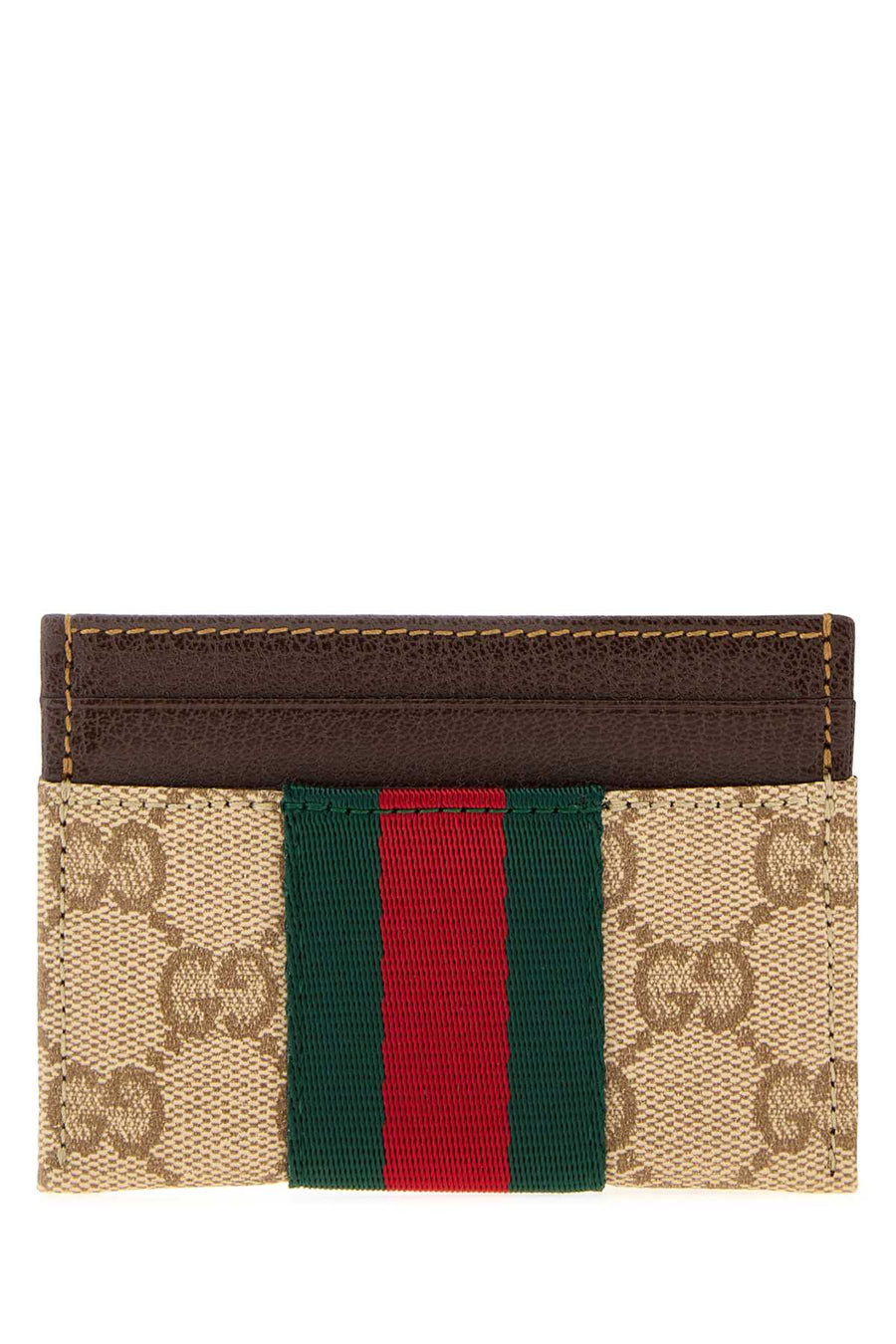 Gucci Case 45% cotton card case in beige