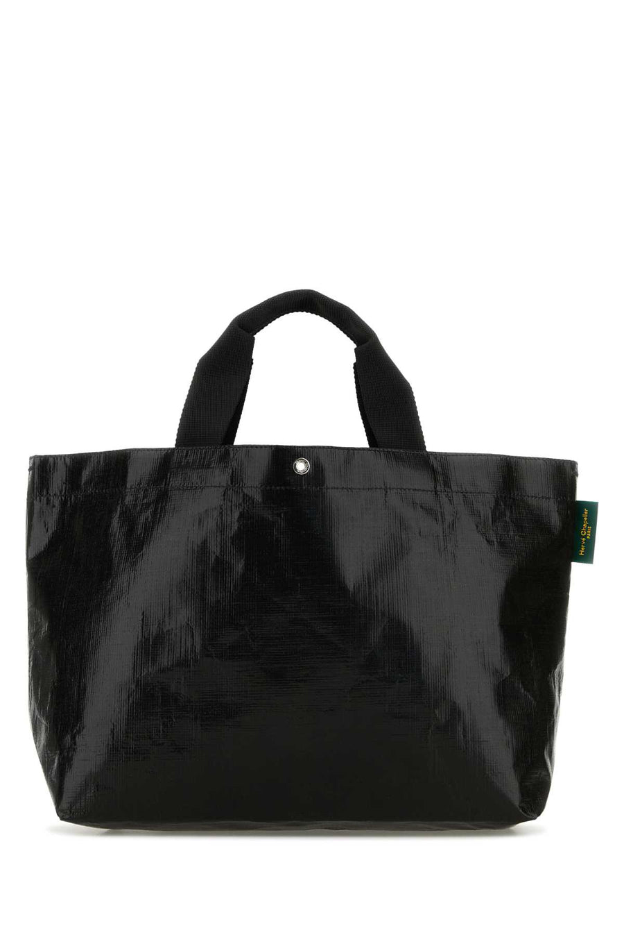 Herve' Chapelier Rectangular Exterior: 100% Polyethylene tote bag in black