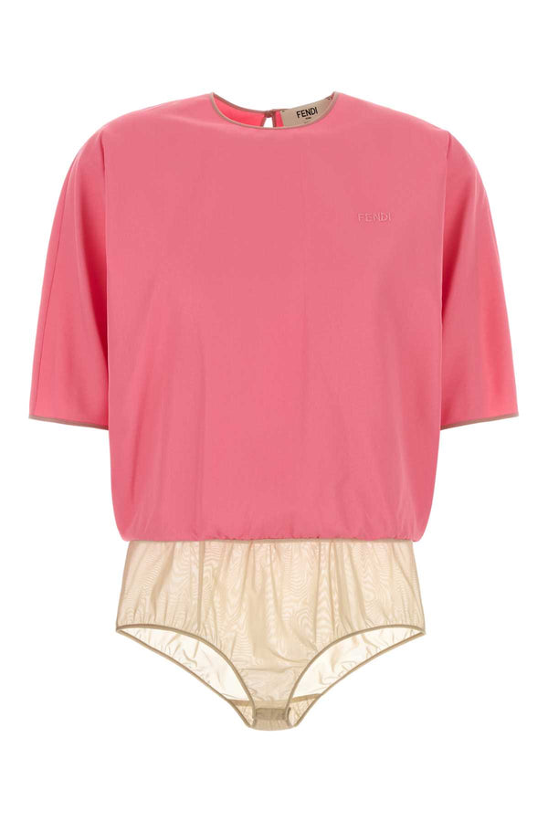 Fendi 78% Viscose t-shirt in pink