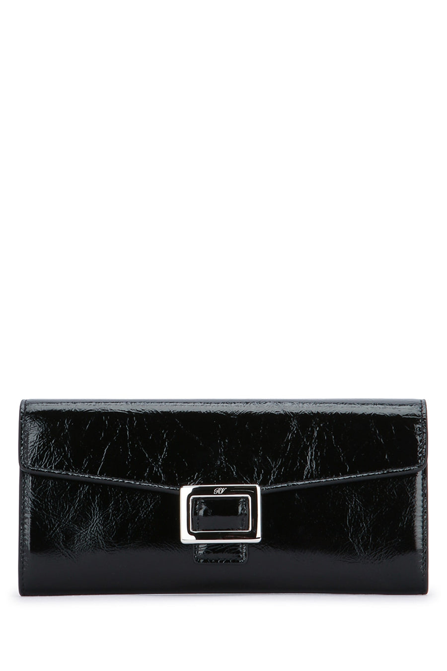Roger Vivier Vivier Patent leather wallet in black