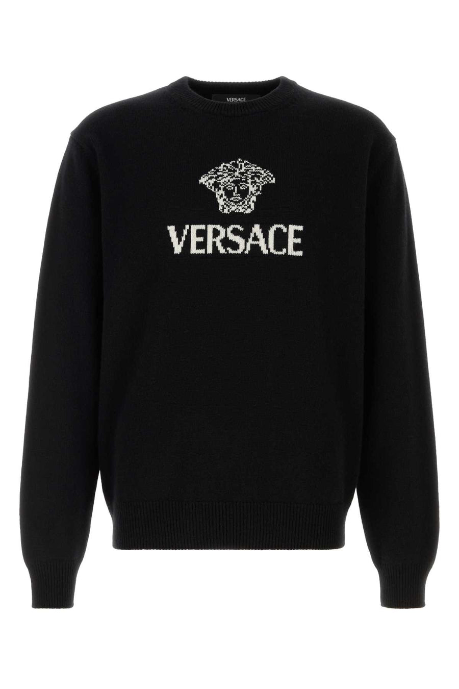 Versace Sweater 100% Cashmere sweater in black