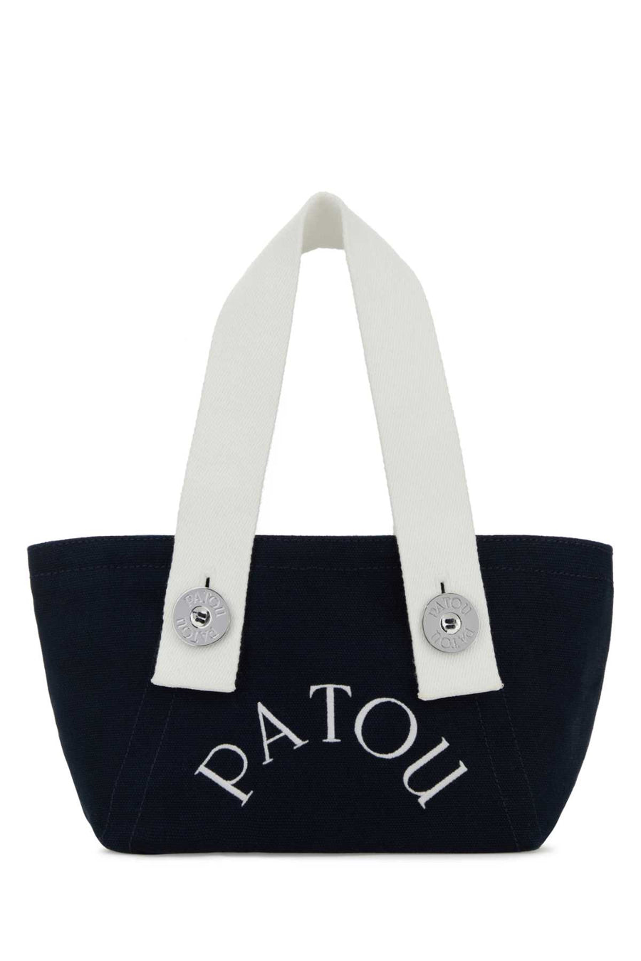 Patou Tote 100% Cotton exterior tote bag in navy