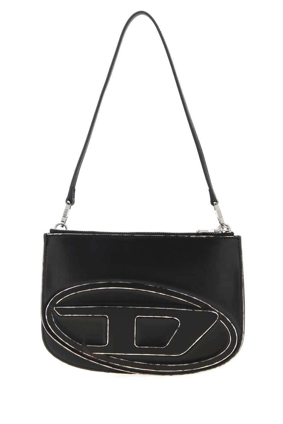 Diesel Tracolla Exterior: 100% Leather shoulder bag in black