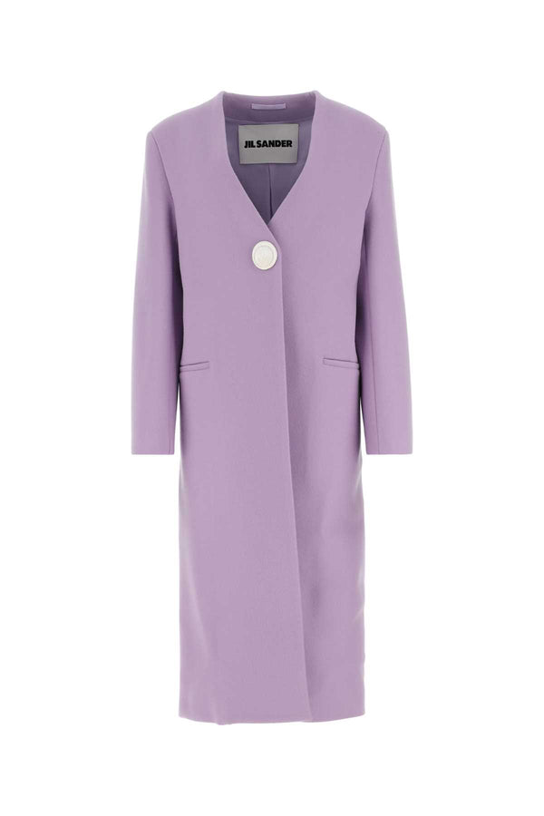 Jil Sander 100% Cashmere coat in purple