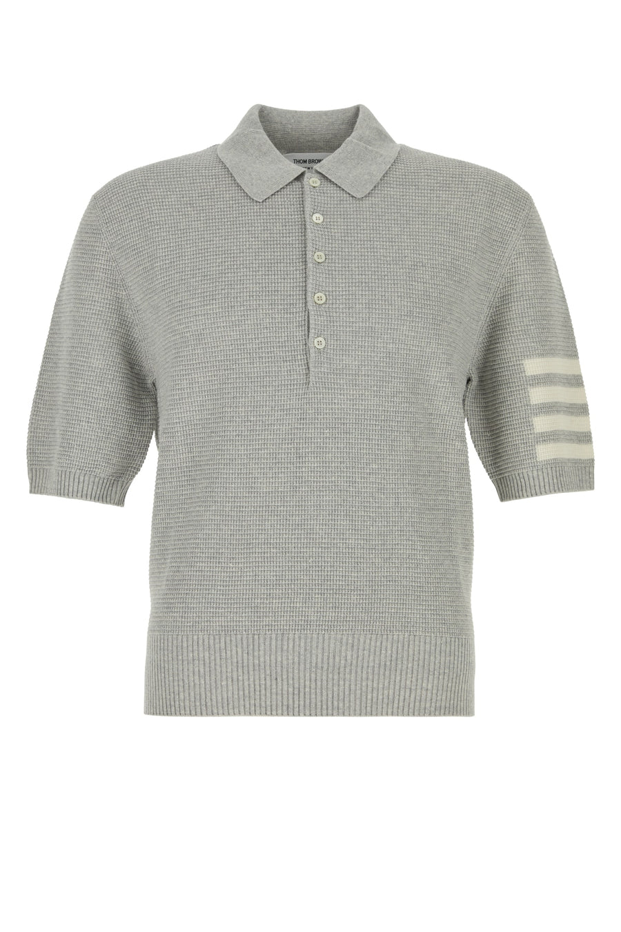 Thom Browne Stitchrelaxed 100% Cotton polo in gray