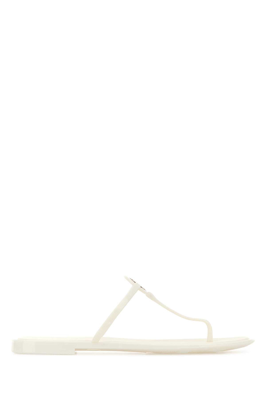 Tory Burch Miller Exterior: 100% Rubber sandal in white