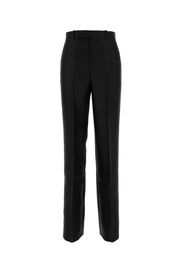 Gucci 84% Wool trousers in black