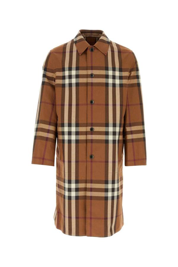 Burberry 100% Cotton trench coat in brown