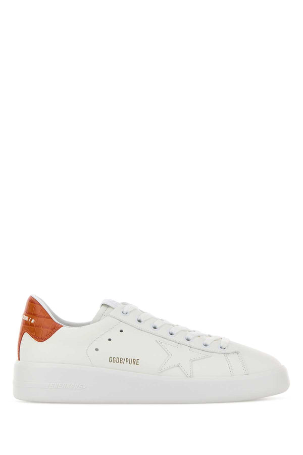 Golden Goose Deluxe Brand Star Exterior: 100% Leather sneaker in white