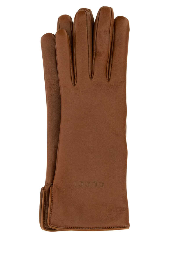 Gucci Exterior: 100% Lamb Lining: 100% Cashmere gloves in brown