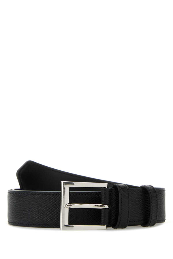 Prada 100% Vitello belt in black
