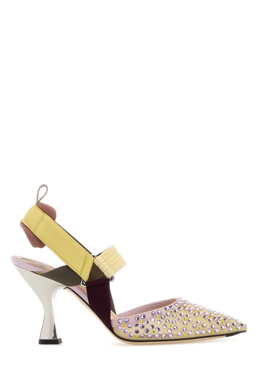 Fendi Tulle Exterior: 100% Fabric pump in multicolor