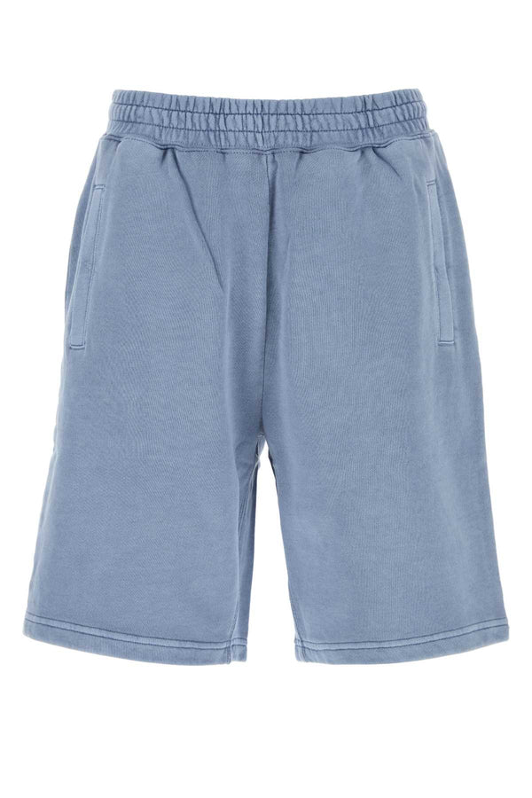 Carhartt Wip Sweat 100% Cotton jogger shorts in blue