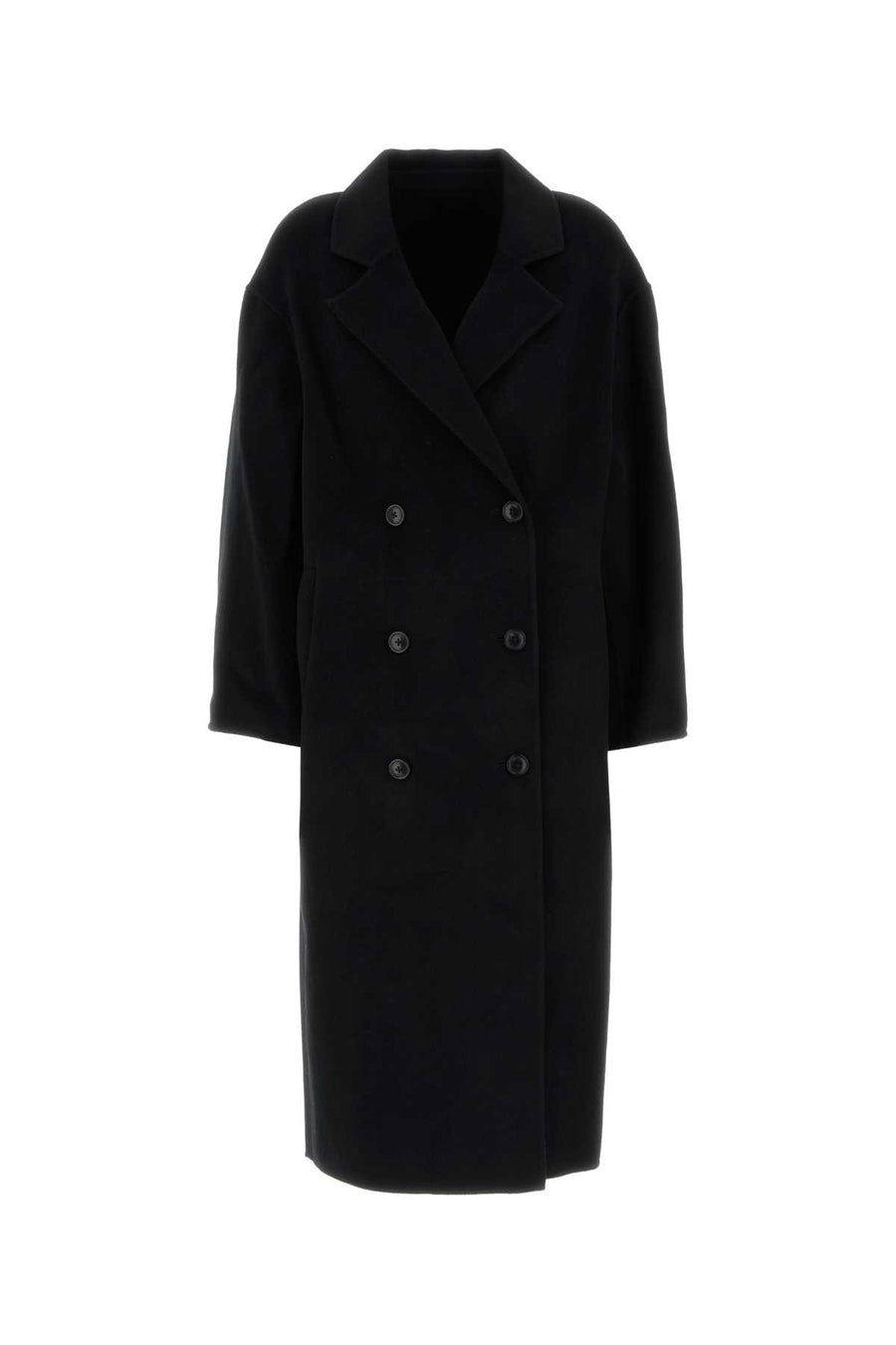 Loulou De Saison 90% Wool coat in black