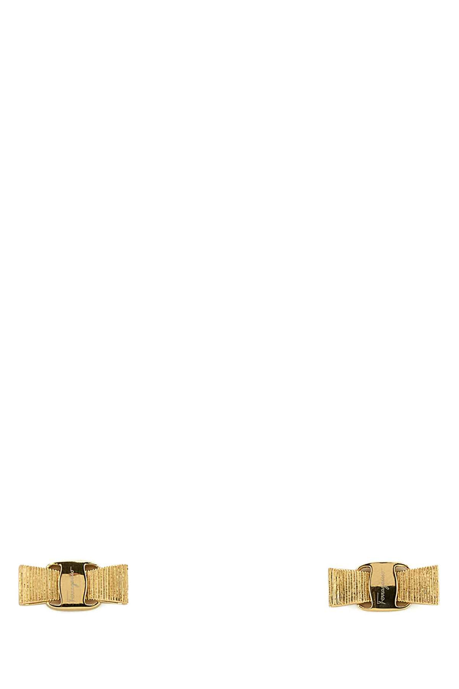 Gold Metal Vara Earrings Oro Orecchini
