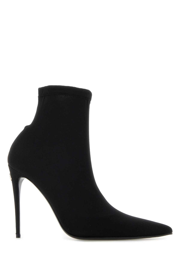 Dolce & Gabbana Boots Exterior: 100% Fabric ankle boot in black