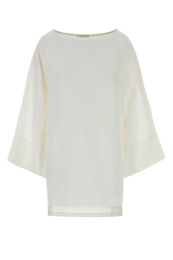 The Row 100% Linen blouse in white