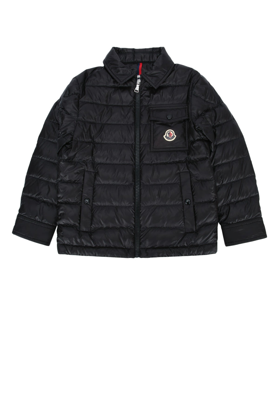 Moncler Jr Shirt Outer: 100% Polyamide/Nylon down jacket in black