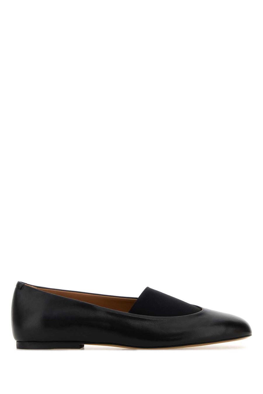 Jil Sander 100% Bovine Leather flat in black