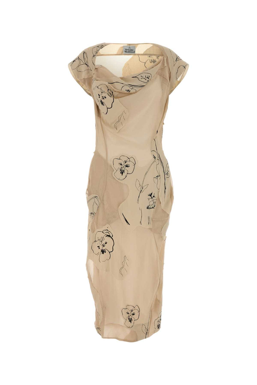 Vivienne Westwood Dress 55% Polyester 45% Viscose dress in beige