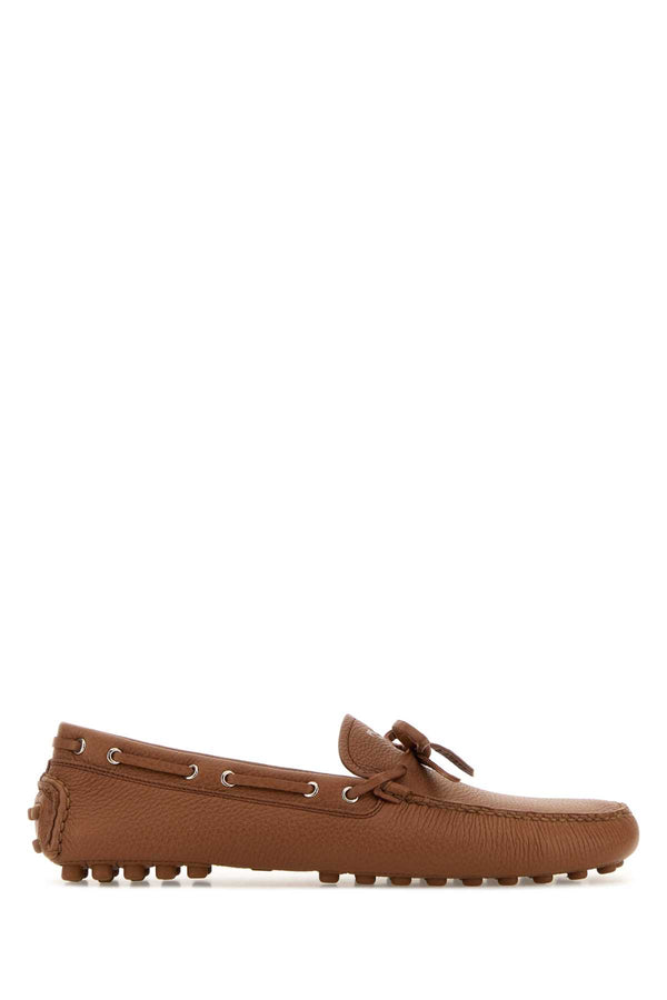 Prada Daino Exterior: 100% Deer loafer in brown