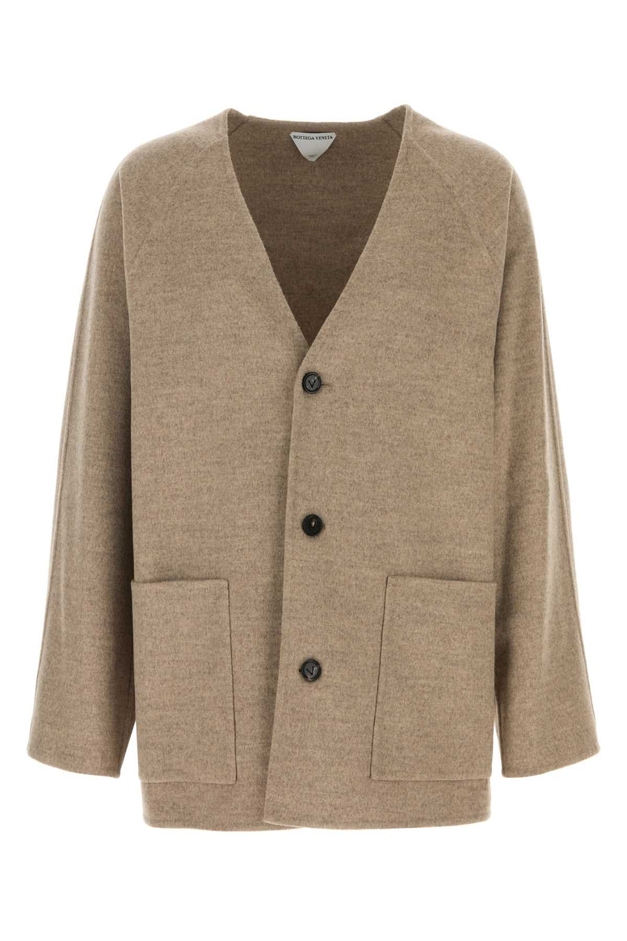 Bottega Veneta 80% Wool cardigan in beige