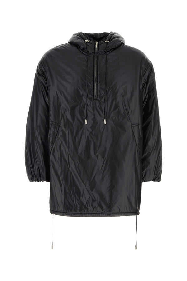 Saint Laurent T Nylon 100% raincoat in black
