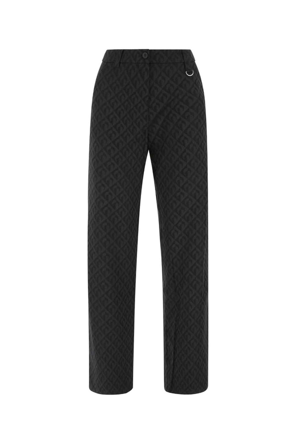 Marine Serre 60% Recycled polyester trousers in black