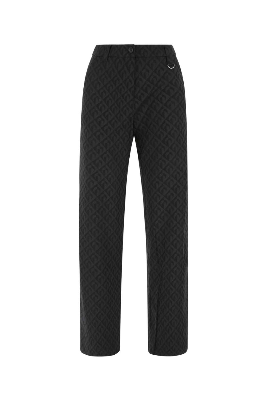 Marine Serre 60% Recycled polyester trousers in black