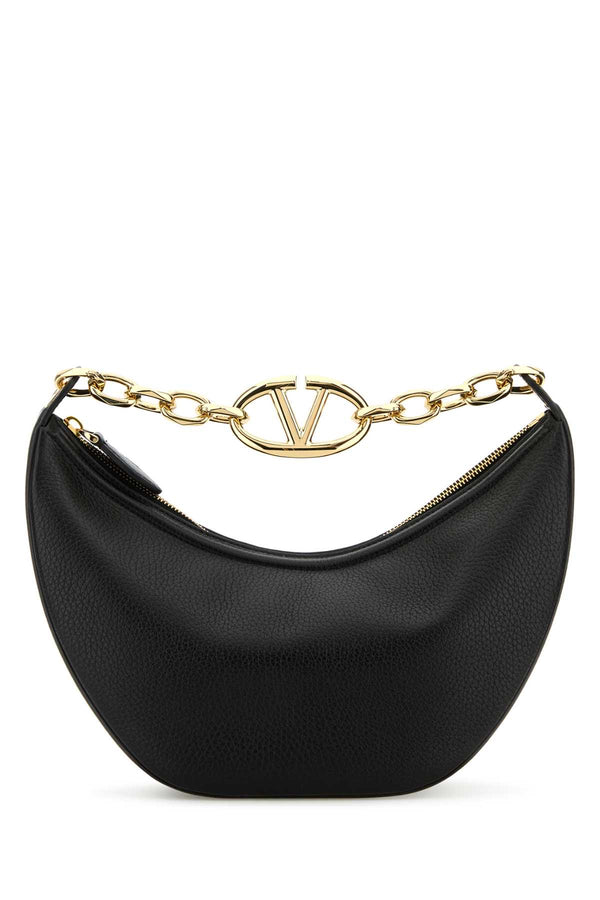 Valentino Garavani Exterior: 100% Leather shoulder bag in black