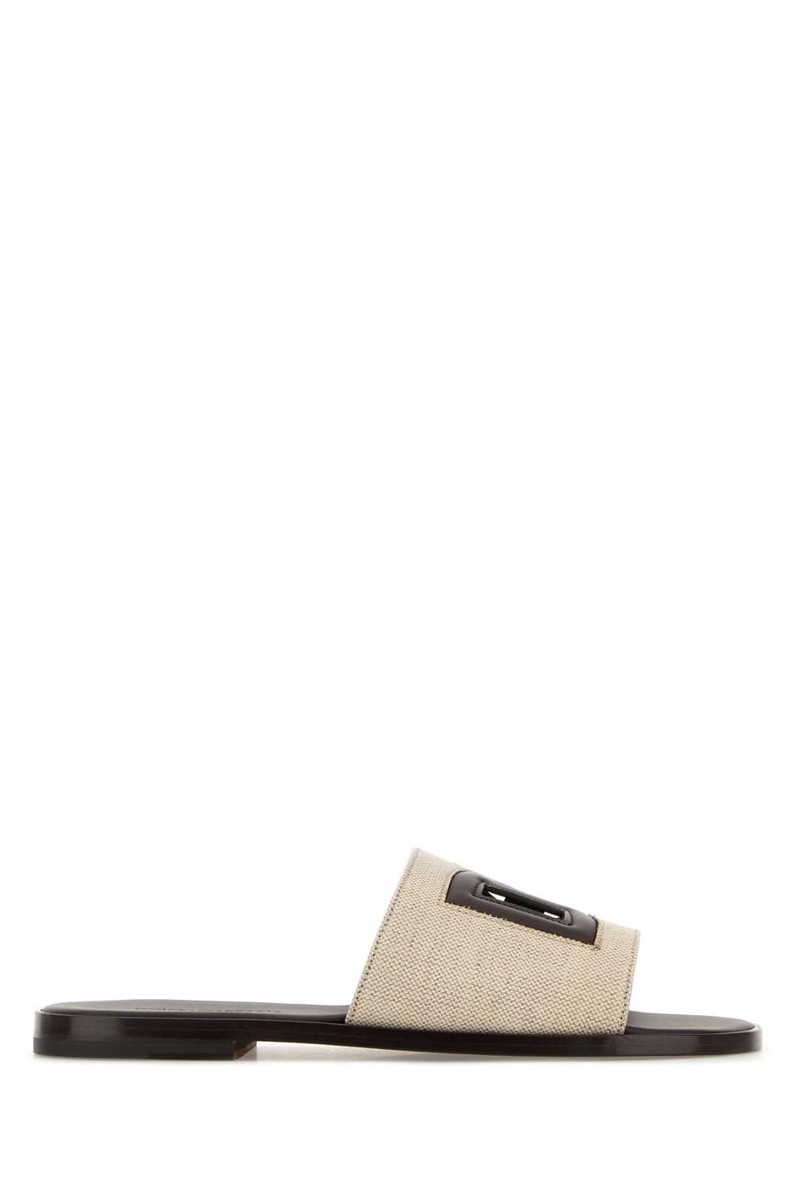 Dolce & Gabbana Exterior: 100% Cotton slide in beige