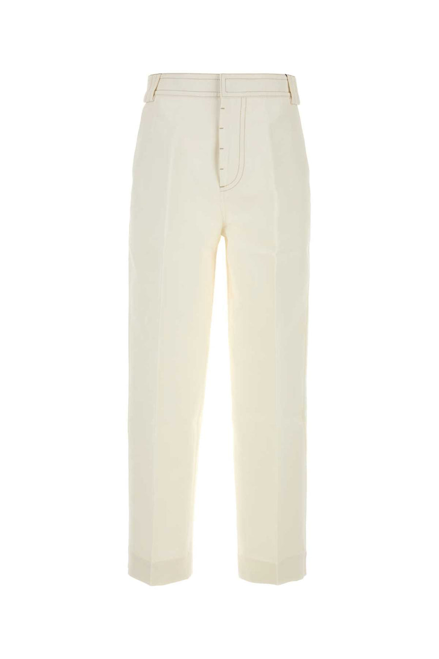 AMI Paris Trousers 100% Cotton trousers in white