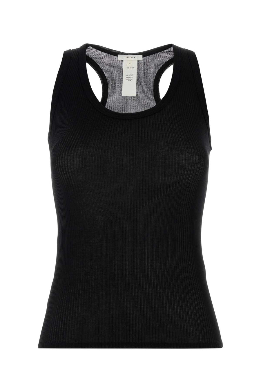 The Row 100% Cotton tank top in black